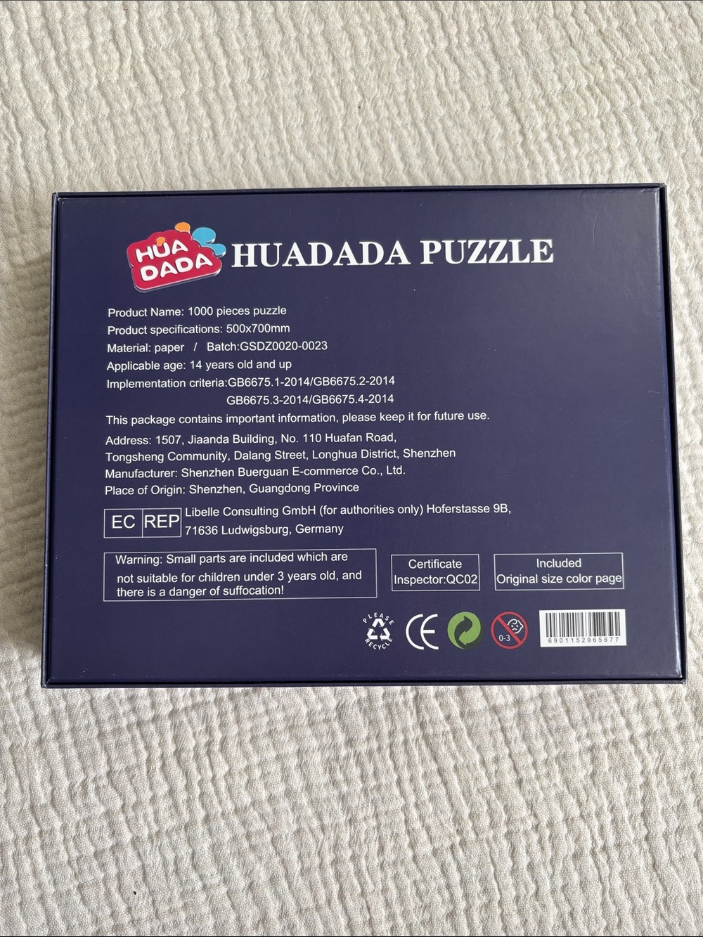Huadada Eguishem Town 1000 Piece Puzzle - Picture 2 of 4